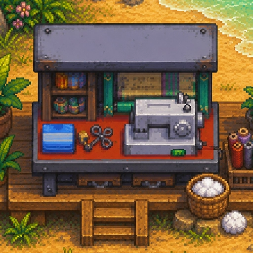 Loom on the workshop deck